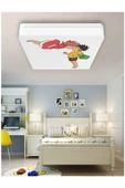 Gökyüzü Panel Lüks Çocuk Odası Avize 25watt-30cm X 30cm Lüks Led Aydınlatma, Küçük Denizkızı Ponyo (yeni) - 1