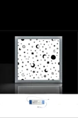 Gökyüzü Panel Gecemsi Tasarım, Led Avize, Yatak Odası Lamba,54w -büyük Boy Avize (60cmx60cm) - 2