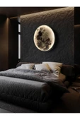 Gökyüzü Panel Moon Led Aplik 30cm Çap Led 25watt Led Duvar Aplikleri Yatak Odası Aplik Yatak Başı Aplik Genç - 3