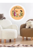 Gökyüzü Panel Taş Devri Aplik-led Aplik-25watt-30cm Çap, Çocuk Odası Aplik, Aplik Modelleri, Flintstones Aplik - 2