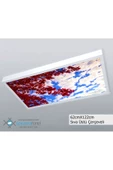 Gökyüzü Panel 60x120 Gökyüzü Panel  Avize, 106watt Led, Sıva Üstü, Kolay Montaj Led Panel, Kırmızı Ağaç Avize - 1