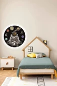 Gökyüzü Panel Space, Astronot Aplik-led Aplik-25watt-30cm Çap, Çocuk Odası Aplik, Aplik Modelleri, Trendyol Aplik - 3