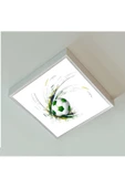 Gökyüzü Panel Yeşil Top Çocuk Odası Led Avize-48w Enerji Tasarruflu - 3