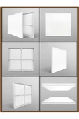 Gökyüzü Panel 60x60 Led Panel, Sıva üstü, 60 watt, led armatür, kendinden kasalı, 6400 K, Beyaz Işık, Tavana Model - 1
