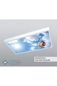 Gökyüzü Panel 60x120 Gökyüzü Panel  Avize, 106watt Led, Sıva Üstü, Kolay Montaj Led Panel, Uçan Balon Avize - 1