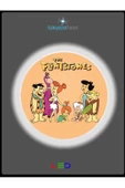Gökyüzü Panel Taş Devri Aplik-led Aplik-25watt-30cm Çap, Çocuk Odası Aplik, Aplik Modelleri, Flintstones Aplik - 5
