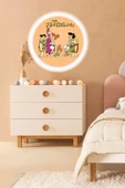 Gökyüzü Panel Taş Devri Aplik-led Aplik-25watt-30cm Çap, Çocuk Odası Aplik, Aplik Modelleri, Flintstones Aplik - 6