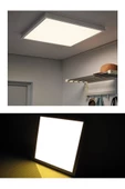 Gökyüzü Panel 60x60 Sıva Üstü 45 Watt Led Panel, Beyaz Işık 6500k- Beyaz Çerçeve, Homojen Aydınlatma, 60cm X 60cm - 4