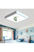 Gökyüzü Panel Yeşil Top Çocuk Odası Led Avize-48w Enerji Tasarruflu - 1