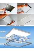 Gökyüzü Panel Fırın, 60x60 Taş Yünü Asma Tavan Led Panel-54w-led Sıva Altı-logo Panel Aydınlatma, Led Armatür - 4