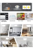 Gökyüzü Panel Kendinden Kasalı, Led Panel, 60x60 Armatür, 54watt, Gün ıiığı, 4000 Kelvin, Doğal ışık, Sıva üstü, - 2