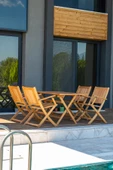 WOODMAN FURNITE & WOOD Karen Katlanır Ahşap Bahçe Masa 4 Sandalyeli Takımı Piknik Balkon Teras - 2