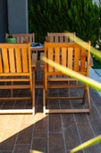 WOODMAN FURNITE & WOOD Karen Katlanır Ahşap Bahçe Masa 4 Sandalyeli Takımı Piknik Balkon Teras - 7