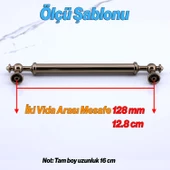 Nesil Bronz Metal Kulp 128 mm- 12.8 cm Mobilya Çekmece Mutfak Dolabı Dolap Kulpları Kulbu Kulpu thumbnail 2