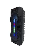 TODOM  Siyah GTS-1702 Taşınabilir Bluetooth Mikrofonlu RGB Işıklı  Hoparlör - 2