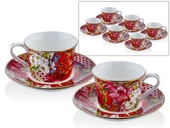 Lilyum Desen 6lı Çay Fincanı Seti - 1