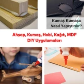 Hazır D3 Ahşap Tutkalı 1 kg Şeffaf Mobilya Mdf Sunta Kumaş Kağıt DIY Uygulamalarında Yapıştırıcı - 3