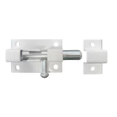 Kapı Sürgüsü Küçük Metal Beyaz Mavzer Sürgü Sürgülü Kilit 25x40 mm Kapı Pencere Emniyet Kilidi - 7