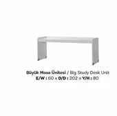 Ranza Urlu SMART 90450Çekmeceli Merdivan Çalışma Masa Karyola Yavru Karyola ElYapm - 1