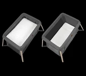 Maxi-Cosi Calao Light 2 'si Bir Arada Anne Yanı Beşik ve Taşınabilir Çift Katlı Park Yatak Beyond Graphite Eco - 8