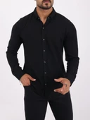 Troy Uzun Kol Slim Fit Erkek Gömlek-6974 - 1