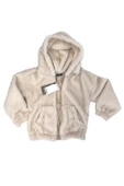 Kız Bebek Kapşonlu Peluş Ceket - 3