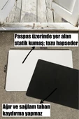 Valerine Life Lacivert Papatya Çiçekli Welcome Hoş Geldiniz Kapı Önü Paspası 45x70cm - 5