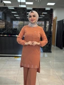 Zehra Pantolon Takım Kiremit - 2