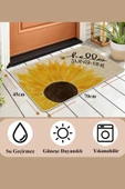 Valerine Life Günebakan Ay Çiçeği Merhaba Yaz Temalı Welcome Hoş Geldiniz Kapı Önü Paspası 45x70cm thumbnail 4