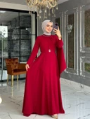 Abiye Elbise Bordo - 2
