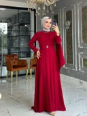 Abiye Elbise Bordo - 1