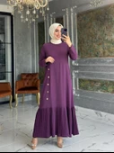 Tuğba Elbise Mürdüm - 1