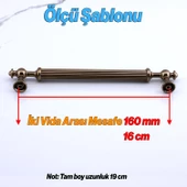 Nesil Çizgili Bronz Metal Kulp 160 mm Mobilya Çekmece Mutfak Dolabı Dolap Kulpları Kulpu Kulpları thumbnail 2