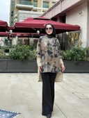 Rosa Örme Tunik-Bej Bej - 1