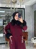 Ayça Kürklü Kaban Bordo Bordo thumbnail 2