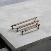 Nesil Çizgili Bronz Metal Kulp 192 mm Mobilya Çekmece Mutfak Dolabı Dolap Kulpları Kulpu Kulpları thumbnail 3