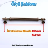 Nesil Çizgili Bronz Metal Kulp 192 mm Mobilya Çekmece Mutfak Dolabı Dolap Kulpları Kulpu Kulpları thumbnail 2
