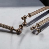Nesil Çizgili Bronz Metal Kulp 192 mm Mobilya Çekmece Mutfak Dolabı Dolap Kulpları Kulpu Kulpları thumbnail 4