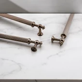Nesil Çizgili Bronz Metal Kulp 192 mm Mobilya Çekmece Mutfak Dolabı Dolap Kulpları Kulpu Kulpları thumbnail 5