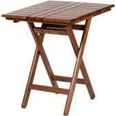 Avşa Katlanır Ahşap Bahçe Balkon Seti: 60x80 Masa + 2 Sandalye - 3