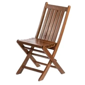 Avşa Ahşap Katlanır Bahçe Balkon Takımı: 80x140 Masa + 4 Sandalye - 4