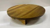 Akasya Ayaklı Sunumluk Yuvarlak 25 CM - 3