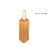 Bambu Sunum Tabağı Kulplu Sunumluk 40x16 CM - 2