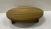 Akasya Ayaklı Sunumluk Yuvarlak 25 CM - 2
