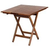 Avşa Ahşap Katlanır Bahçe Balkon Seti: 70x70 Masa + 4 Sandalye - 5