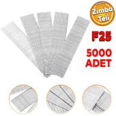 Zımba Teli F25 Sanayi Tipi 25 mm Makina Çivi Çivisi Süpürgelik Parke Ahşap Mdf Tel 5000 ADET - 1