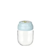 3lü Set Vintage Dekoratif Desenli Cam Kavanoz 425ml - 14,3 Oz - 4