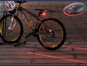 Lazer Güvenlik Şeritli Bisiklet Stop Lambası - 1