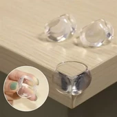 Bebek Çocuk Yumuşak Ve Esnek Dairesel Şeffaf Yapışkanlı Güvenlik Köşe Koruyucu (8 Adet) - 4