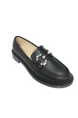 Comfort Shoes 303-24 Deri Trend Fashion Taşlı Kadın Babet - 1